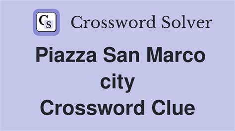 piazza crossword clue